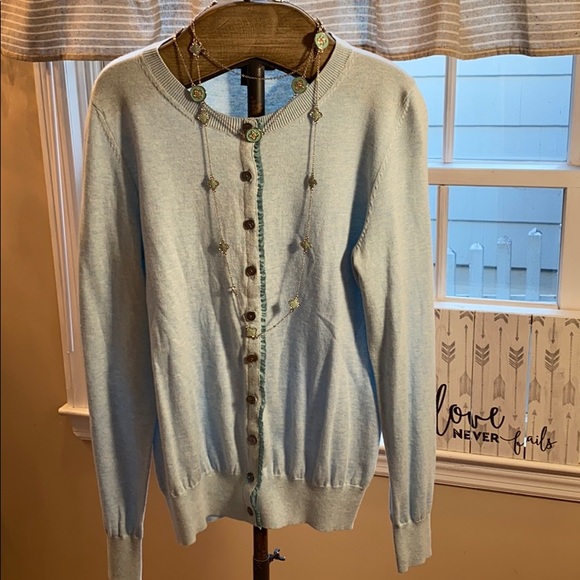 NWOT BANANA REPUBLIC BUTTON FRONT SWEATER - Picture 2 of 5